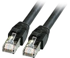 Efb Elektronik EFB EFB RJ45 Patchkabel S/FTP, Cat.8.1,BC, LSZH, 1m, juodas