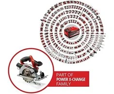Einhell Akumuliatorinis diskinis pjūklas TE-CS 18/165-1 Li be akumuliatoriaus ir kroviklio