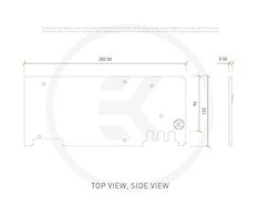 Ek Water Blocks Ek Vanduo Blocks EK Vanduo Blocks EK-Quantum Vector Xtreme RTX 3080/3090 galinė plokštė – nikelis