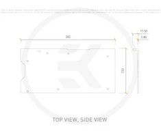 Ek Water Blocks EK Vanduo Blocks EK-Quantum Vector² Trio RTX 3090 Ti - nikiel