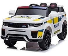 Lean Cars Vienvietis policijos elektromobilis BBH-021, baltas