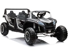 Lean Cars Elektromobilis Buggy A033 4x4 24V, baltas