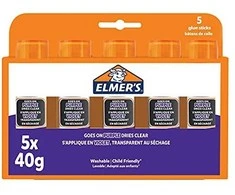 Elmer's - išnykstantys violetiniai klijų pieštukai, 40 gramų (5 vnt. pakuotė) (2143884)