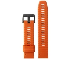 Išmaniojo laikrodžio Garmin greitai atsegamas, silikoninis dirželis, Oranžinės spalvos, 22mm
