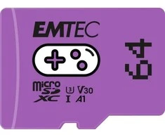 Atminties kortelė „Karta Emtec Gaming Micro SDXC“ 64 GB, 10 klasės UHS-I/U3 A1 V30 (ECMSDM64GXCU3G)
