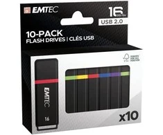 STICK Emtec USB2.0 K100 16GB P10 10-pack color box retail