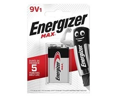 Baterija - Energizer 9V Max PowerSeal Technologija, 5 Metų Energijos Išlaikymas