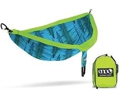 ENO DoubleNest Print Hammock, Soundwave: Aqua