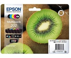 Epson Kiwi 202 Originalus Juoda, Žydras, Rausvai raudona, Foto juoda, Geltona 1 vnt