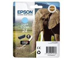 Epson rašalo kasetė šviesiai žalsvai mėlyna Claria Photo HD T 242 T 2425