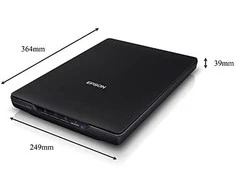Epson „Perfection“ V39II A4 formato plokščio paviršiaus nuotraukų ir dokumentų skaitytuvas su stovu