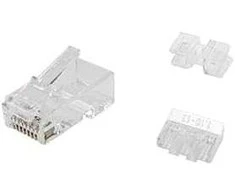 Equip Stecker Cat6a ungeschirmt RJ45 100Stk transp.