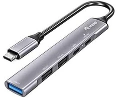 Equip HUB USB įranga Įranga Dock USB-C->1xUSB-C,1xUSB3.0,2xUSB2.0,100WPD 0.15m si