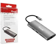 HUB USB Equip Dock USB-C->HDMI,Gigabit LAN,USB3.0,100WPD,SD/TF 0,25m