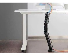 Organizer Equip Equip Doppel-Kabelführung 73cm für Untertischmontage juodas