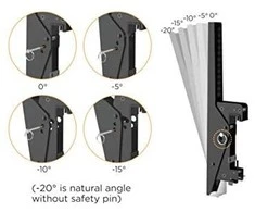 Equip Equip lubų laikiklis 45"-55"/2TFT kiekvienas 50kg 1 jungties pakreipimas. sw (siuntimo persiuntimas)