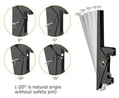 Laikiklis Equip Equip Deckenhalterung 45''-50''/3TFT je 50kg 1Gelenk neig. sw (Speditionsversand)