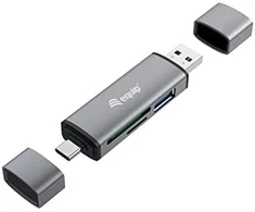 Skaitytuvas Equip Equip kortelių skaitytuvas USB 3.0+USB-C skirtas SD/MicroSD