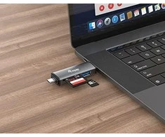 Skaitytuvas Equip Equip kortelių skaitytuvas USB 3.0+USB-C skirtas SD/MicroSD