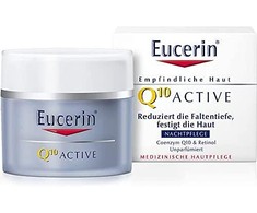 Eucerin regeneruojamasis naktinis kremas nuo raukšlių visų tipų jautriai odai su Q10 Active, 50 ml