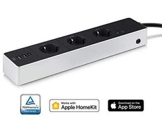 Eve Systems EVE Energy Strip – prijungtas trigubas Apple HomeKit lizdas