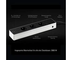 Eve Systems EVE Energy Strip – prijungtas trigubas Apple HomeKit lizdas