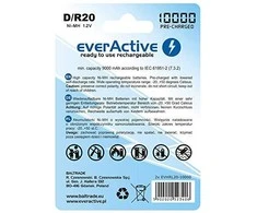 Akumuliatorius - Everactive R20/D Ni-MH 10 000 mAh