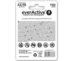 AA / R06 Ni-MH everActive 1100mAh Infinity Line baterijos 3000 ciklų (4 lizdinė plokštelė)