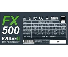 „Evolveo FX 500W“ maitinimo šaltinis (CZEFX500)