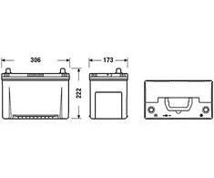 EXIDE EA954 95Ah 800A (EN) 12V akumuliatorius