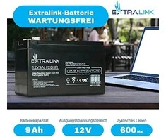 EXTRALINK akumuliatoriaus akumuliatorius AGM 12V 9AH