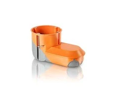 Simet F-Tronic priekinė dėžutė Ø68 su vieta elektronikai, oranžinė, atspari vėjui
