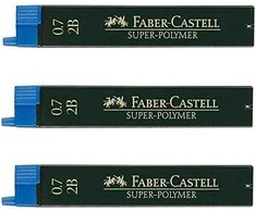 Grafitai Faber-Castell Super Polymer, 0.7mm, 2B, 12vnt.