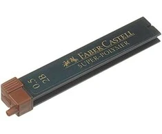 Grafitai Faber-Castell Super Polymer 2B, 0,5mm, 12 vnt.