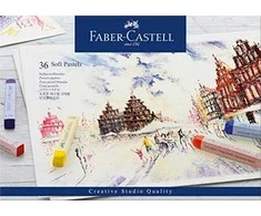 Pastelinės kreidelės Faber-Castell Goldfaber, 36 spalvos