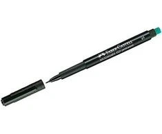 Žymeklis permanentinis Faber-Castell 1523 S, 0.4 mm, su trintuku, juodas 1213-049