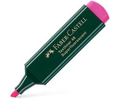 Teksto žymeklis Faber-Castell, 1-5 mm, kirsta galvutė, rožinis 1212-304