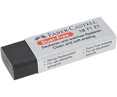Trintukas Faber-Castell Dust Free, juodos spalvos