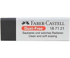 Trintukas Faber-Castell Dust Free, juodos spalvos