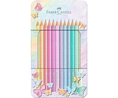 Faber-Castell - Pieštukų dėžutė su blizgučiais (12 vnt.) (201910)