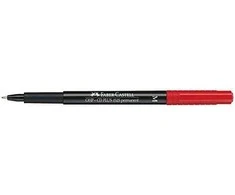 <strong>Žymeklis permanentinis Faber-Castell 1525 M, 1.0 mm, raudonas 1213-044</strong>