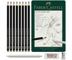 Faber-Castell – Pitt Graphite Matt skardos rinkinys (11 vnt) (115220)