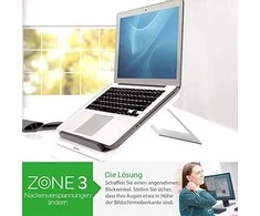 Nešiojamojo kompiuterio stovas FELLOWES I-SPIRE QUICK LIFT, balta/pilka sp.