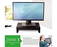Laikiklis Fellowes | Designer Suites Monitorius Riser | Height adjustment | Juodas
