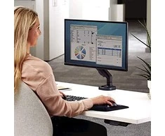 Fellowes Ergonomics EPPA™ vieno monitoriaus laikiklis, juodas