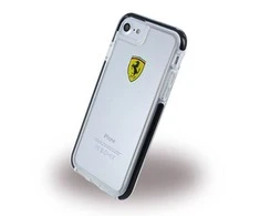 FERRARI kietas dėklas FEGLHCP7BK IPHONE 7 / 8 TRANSPARENT
