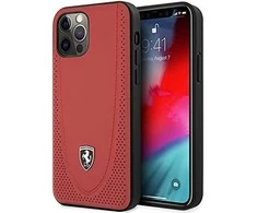 Apple iPhone 12 / 12 Pro Ferrari dėklas Off Track Perforated (FEOGOHCP12MRE) raudonos spalvos
