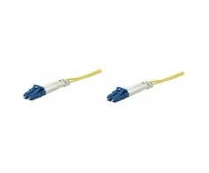 Intracom Techly 1m LC/LC 9/125 optinio pluošto kabelis Geltona