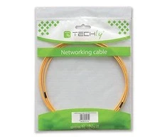Intellinet Techly 1m LC/LC 9/125 optinio pluošto kabelis Geltona