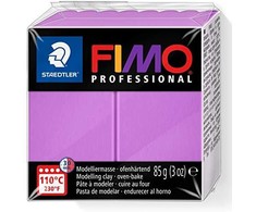 Modeliavimo masė - Fimo Professional - Levanda - 85 g - Kietėja krosnelėje - Vaikams nuo 3 metų